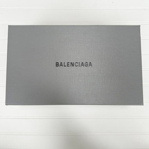 Balenciaga Black Leather Buckle Strappy Sandal Mule Stiletto Heel Slides 6 NEW - Picture 10 of 11